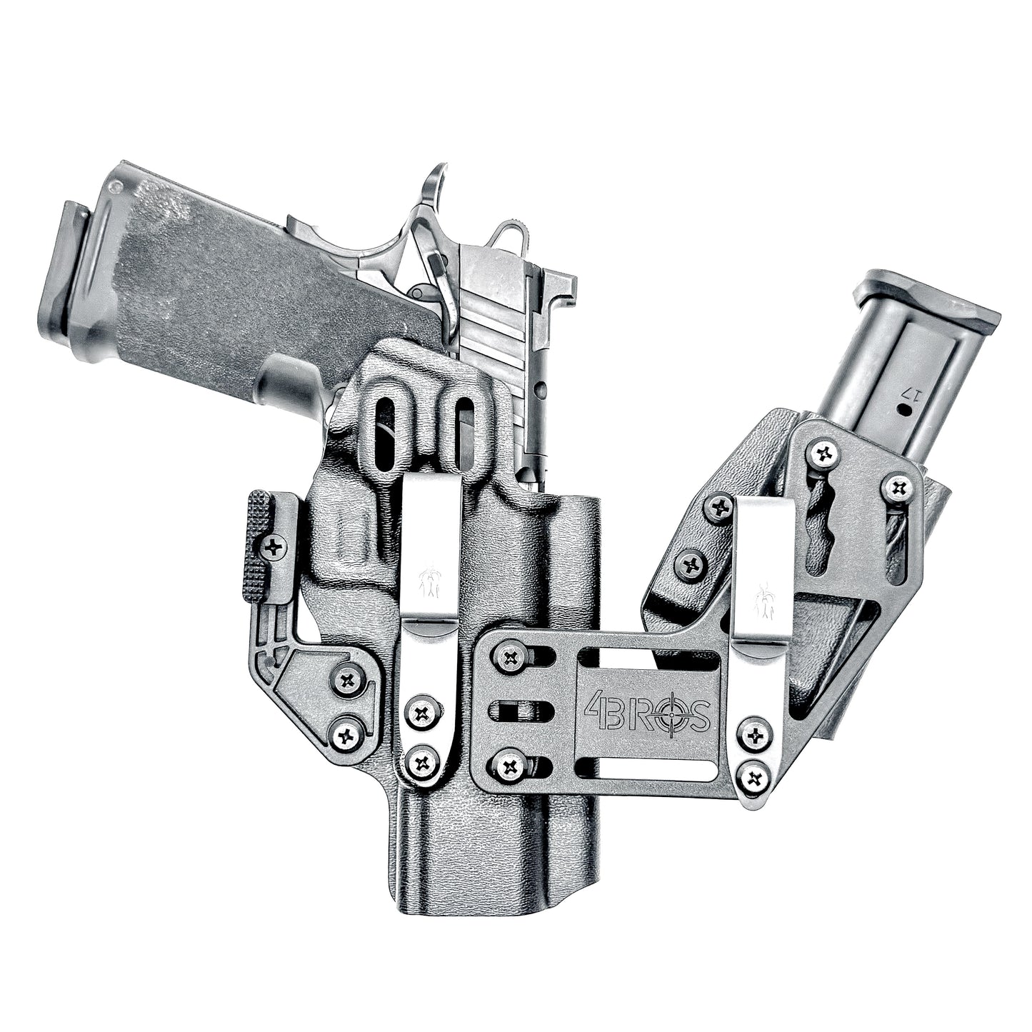 4BROS Springfield Armory Prodigy RaceCar Appendix Rig combines comfortable Inside Waistband carry with an adjustable IWB appendix holster design.