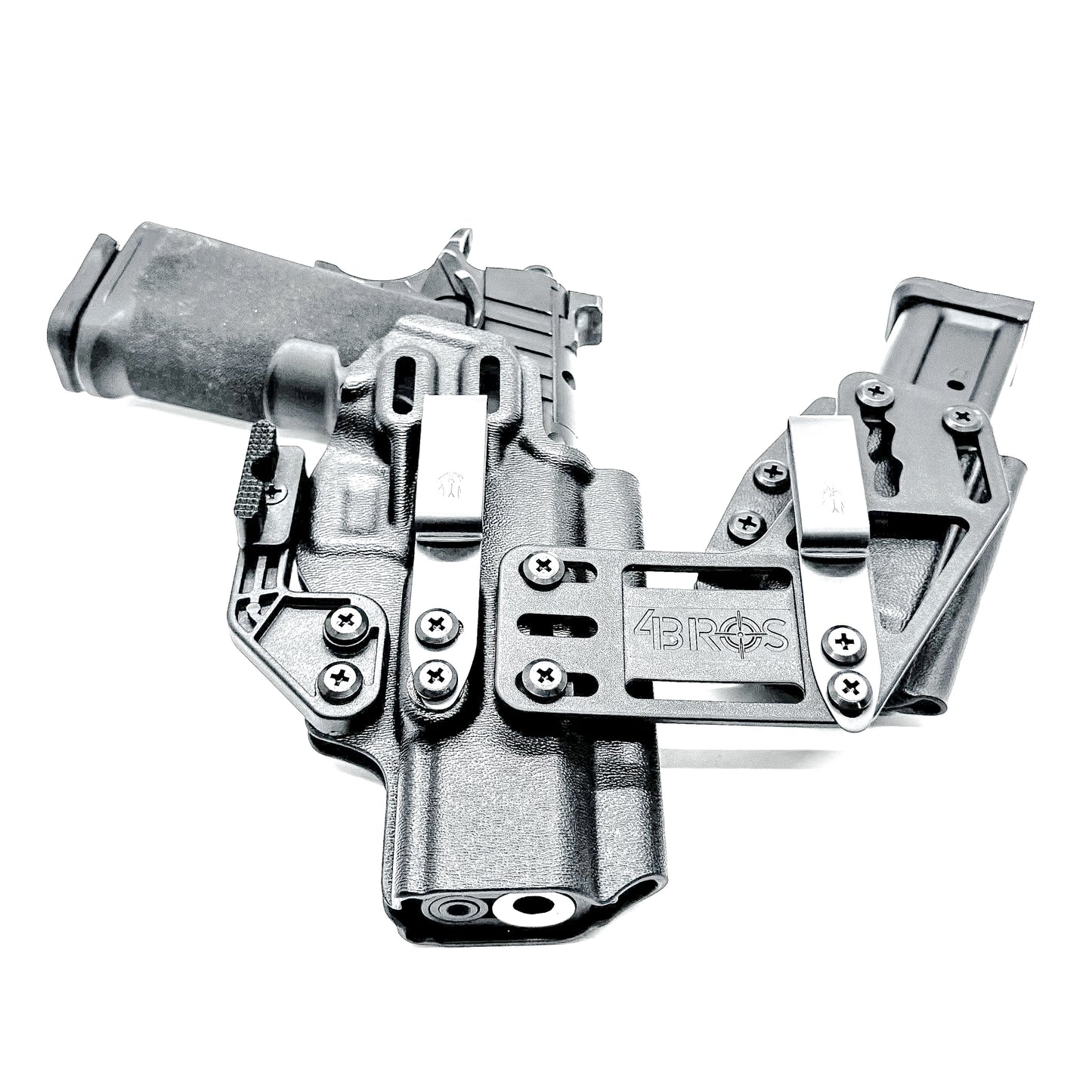 4BROS Springfield Armory Prodigy RaceCar Appendix Rig combines comfortable Inside Waistband carry with an adjustable IWB appendix holster design.