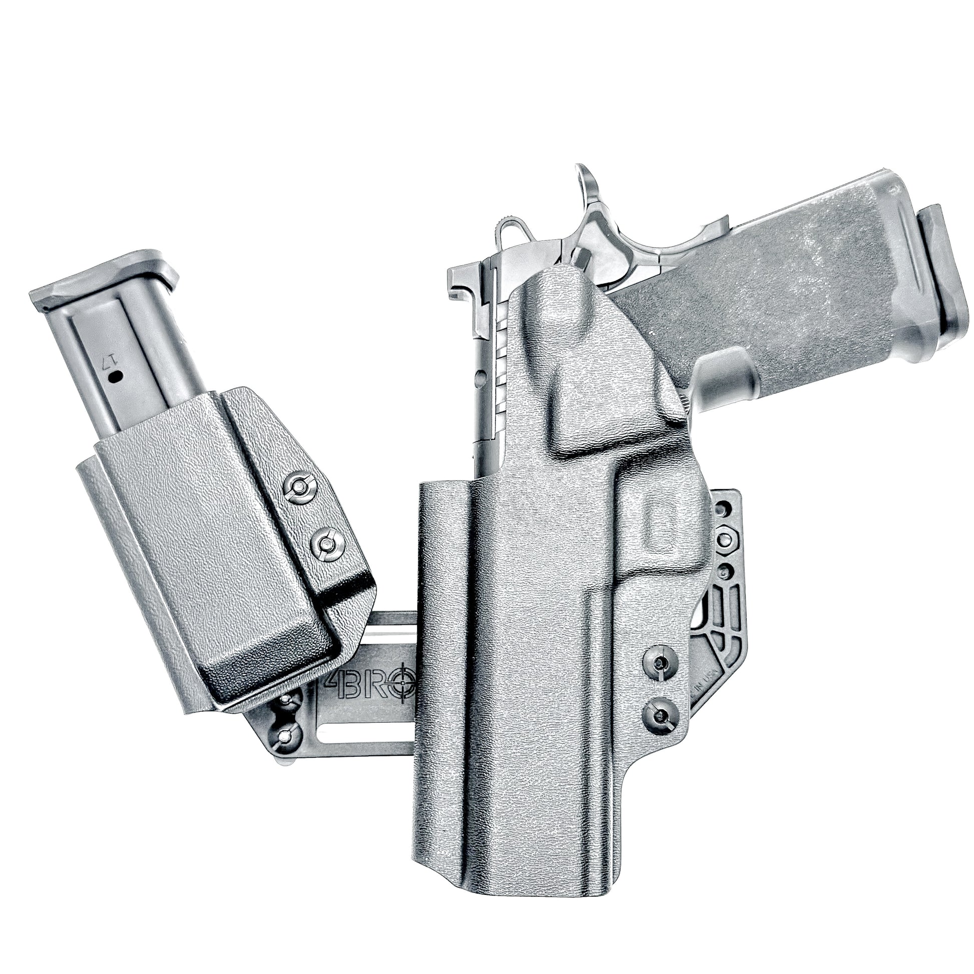 4BROS Springfield Armory Prodigy RaceCar Appendix Rig combines comfortable Inside Waistband carry with an adjustable IWB appendix holster design.