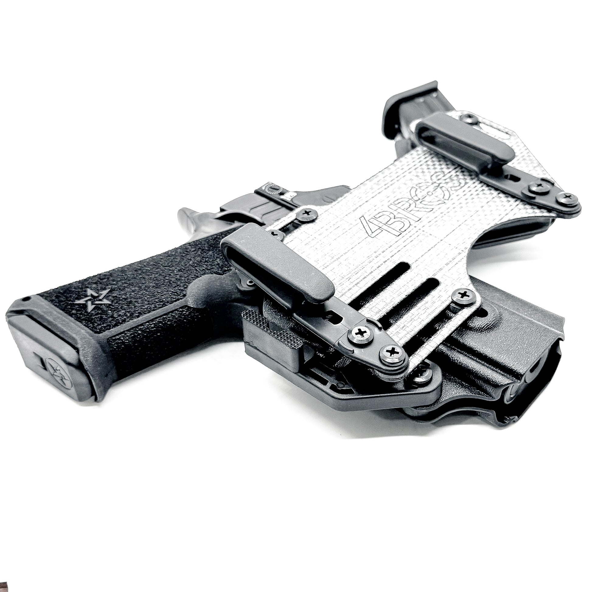 The 4Bros Holsters Staccato Dadbod Appendix Rig offers comfort, secure retention, and better concealment for bigger guys who carry pistols appendix. Made in the USA