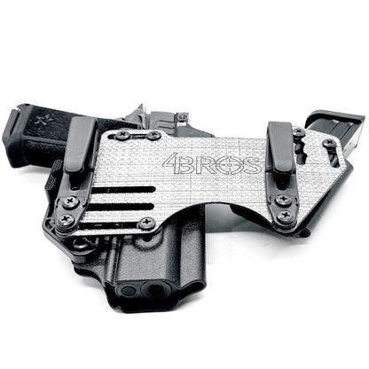The 4Bros Holsters Staccato Dadbod Appendix Rig offers comfort, secure retention, and better concealment for bigger guys who carry pistols appendix. Made in the USA