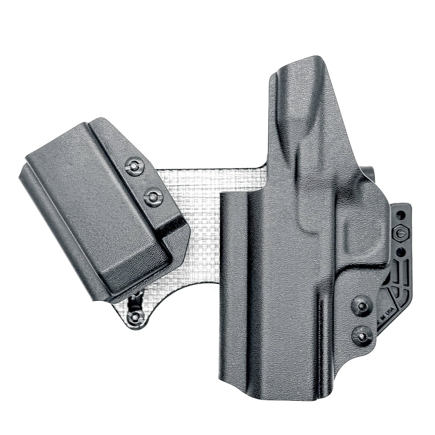 The 4Bros Holsters Staccato Dadbod Appendix Rig offers comfort, secure retention, and better concealment for bigger guys who carry pistols appendix. Made in the USA