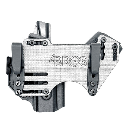 The 4Bros Holsters Staccato Dadbod Appendix Rig offers comfort, secure retention, and better concealment for bigger guys who carry pistols appendix. Made in the USA