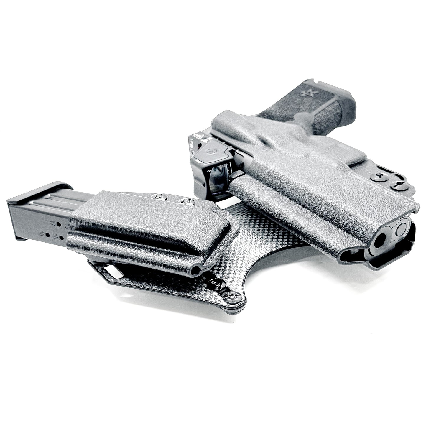 The 4Bros Holsters Staccato Dadbod Appendix Rig offers comfort, secure retention, and better concealment for bigger guys who carry pistols appendix. Made in the USA