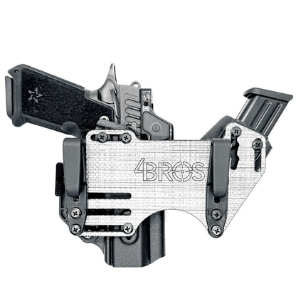 The 4Bros Holsters Staccato Dadbod Appendix Rig offers comfort, secure retention, and better concealment for bigger guys who carry pistols appendix. Made in the USA