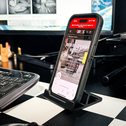 Compact smartphone stand designed and produced by Four Brothers Holsters