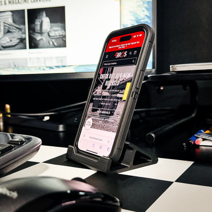 Compact smartphone stand designed and produced by Four Brothers Holsters