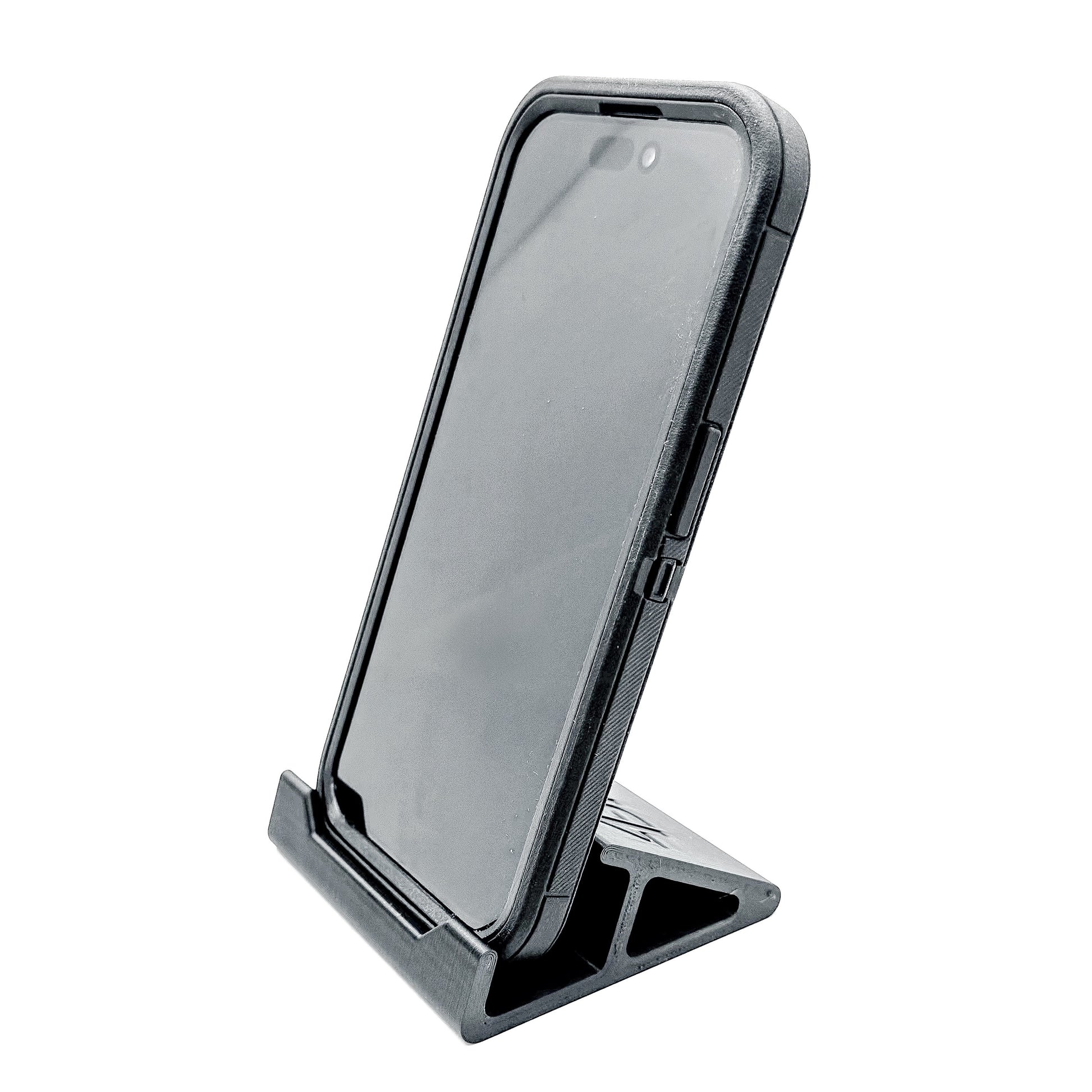 Compact smartphone stand designed and produced by Four Brothers Holsters
