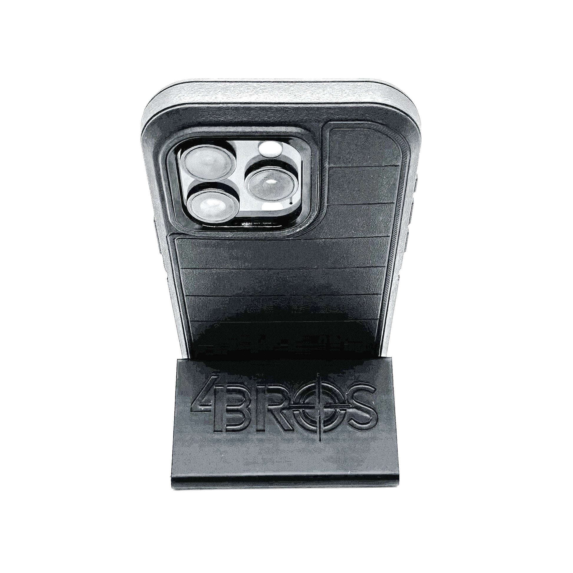 Compact smartphone stand designed and produced by Four Brothers Holsters