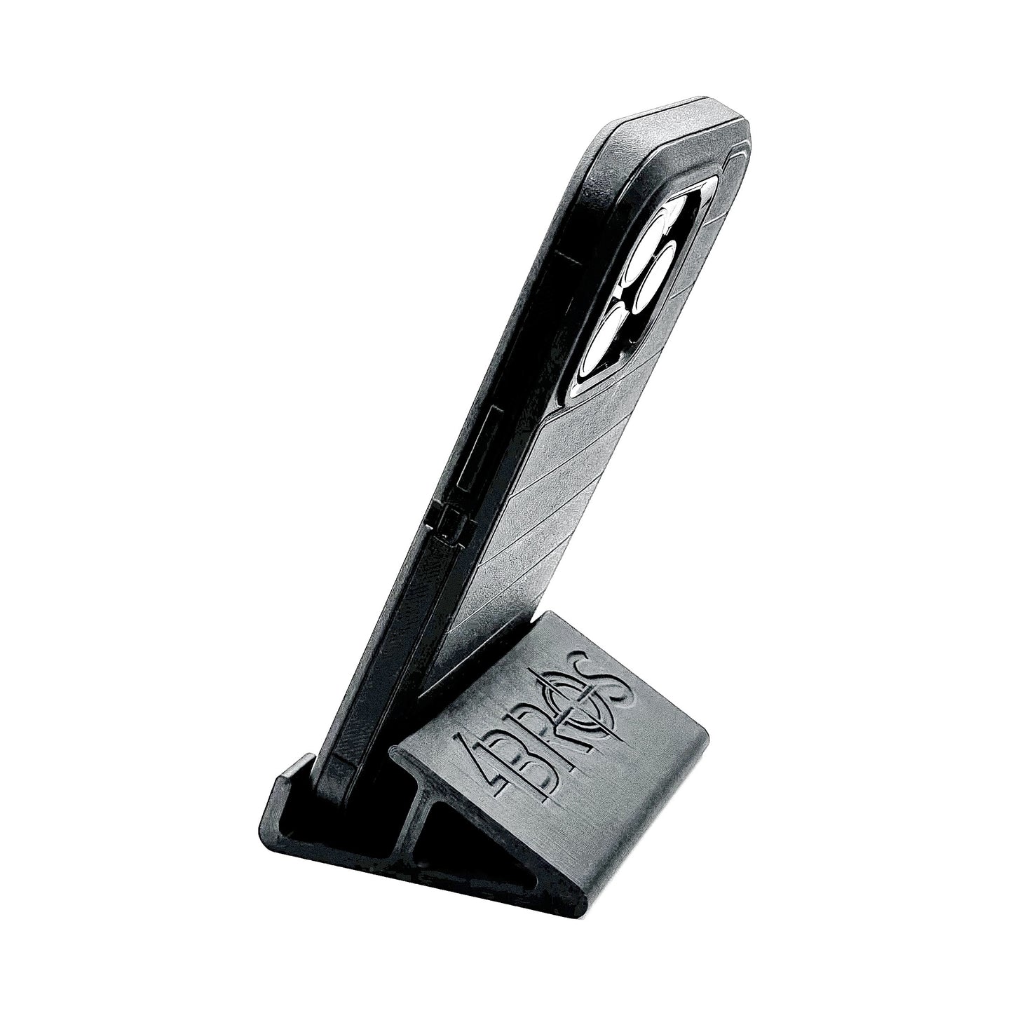 Compact smartphone stand designed and produced by Four Brothers Holsters