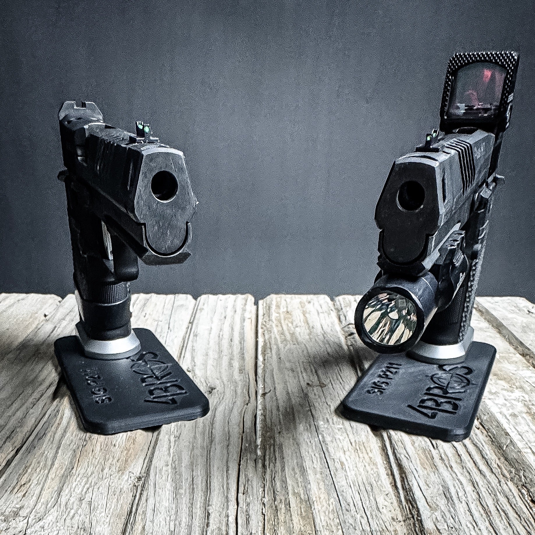3D-printed Pistol Stand for the Sig Sauer P211 pistol from Four Brothers 
