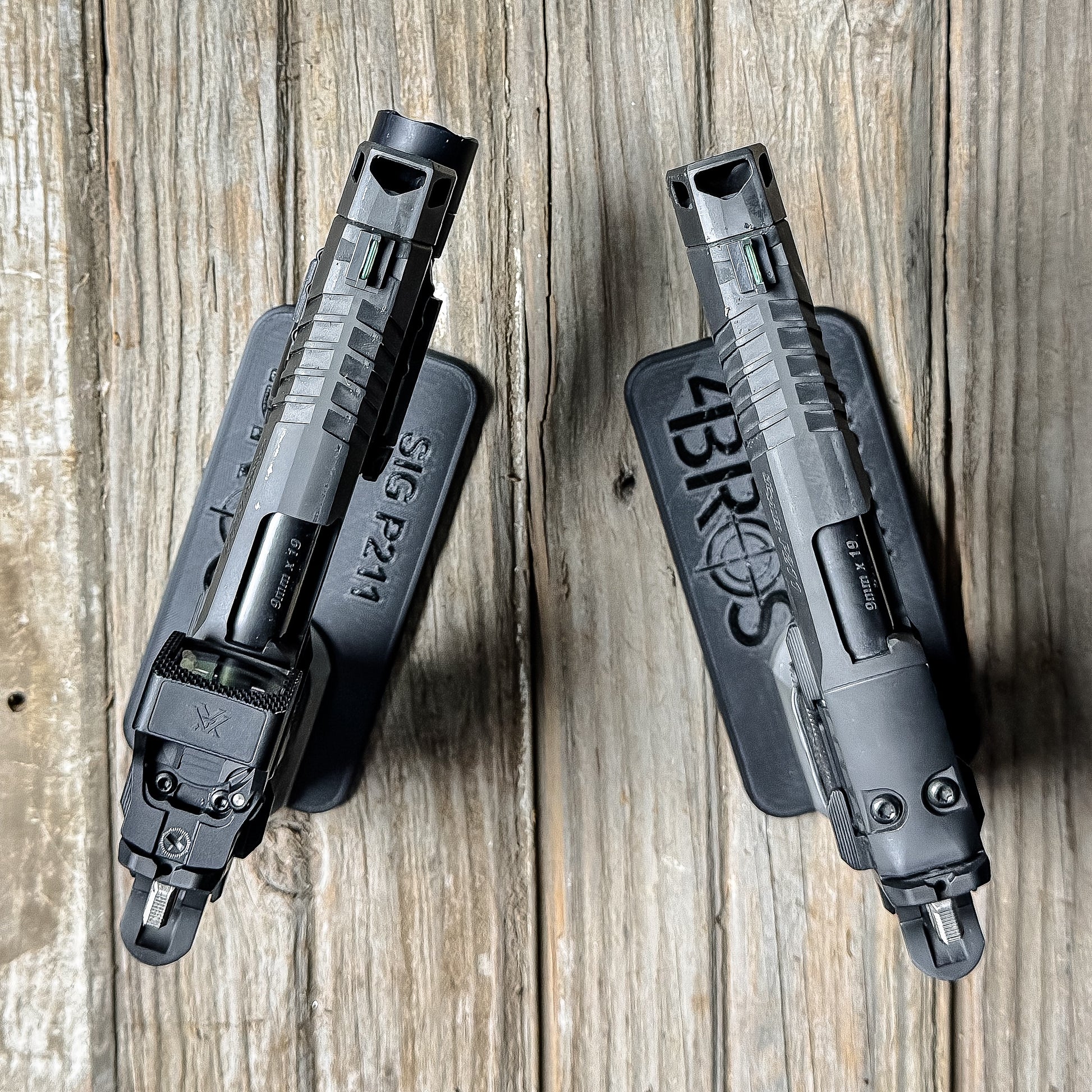 3D-printed Pistol Stand for the Sig Sauer P211 pistol from Four Brothers 