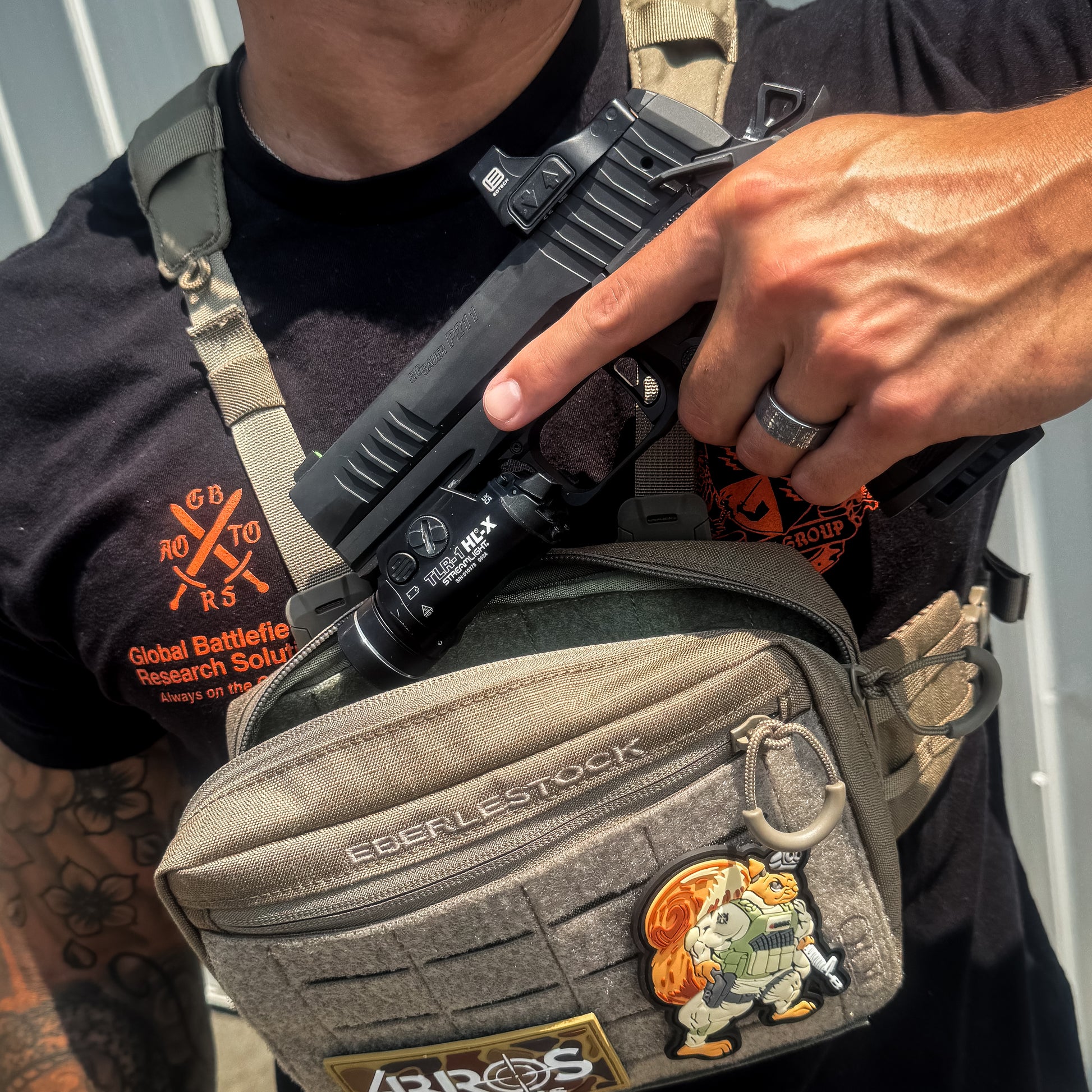 4BROS Tactical Squirrel PVC morale patch with hook backing