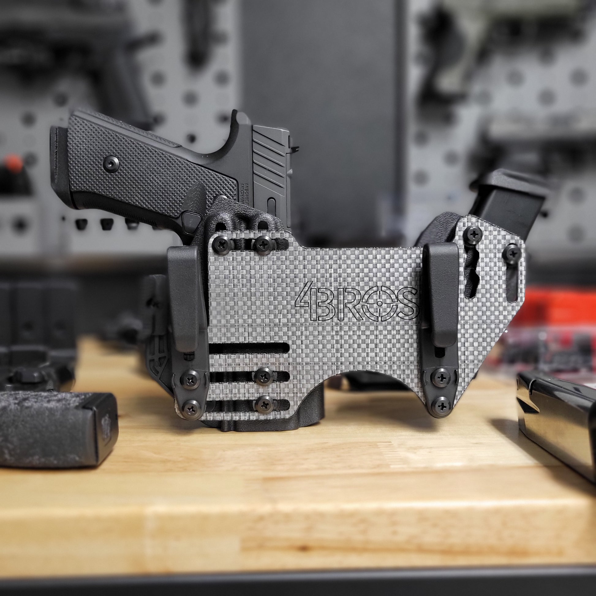 4Bros Fat Guy's Appendix Rig (Holster and Mag Pouch) for the Taurus GX4 and Mischief Machine Grip Module in black