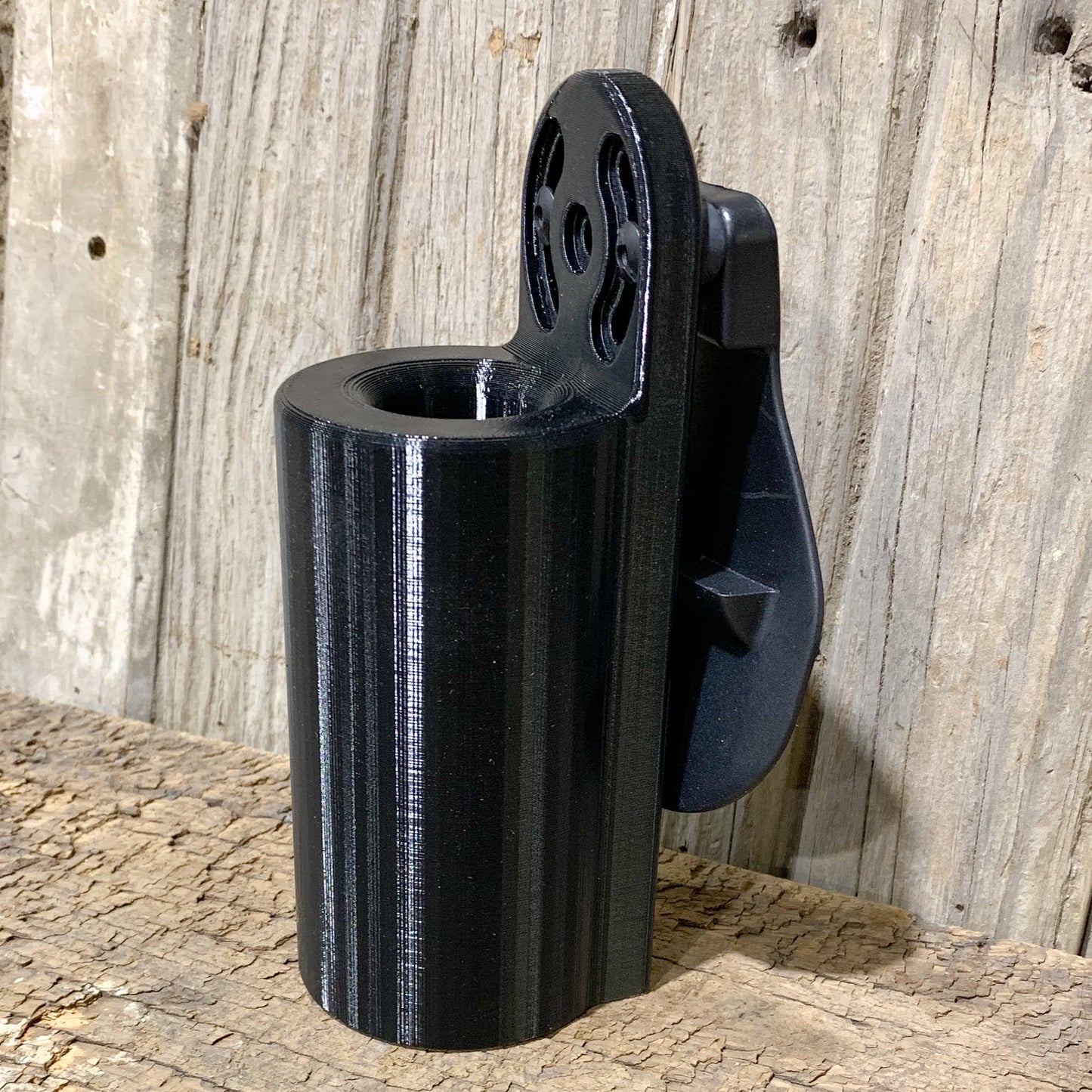 Our 3D-printed Fishing Pole Holster is designed to fit our favorite Crappie Fishing rods from ACC Crappie Stix. The Rod Holder is perfect for that "third hand" when you need to bait the hook, change lures, tie the line, or get that pesky swallowed hook out. This is a must-have for anyone who likes to fish!