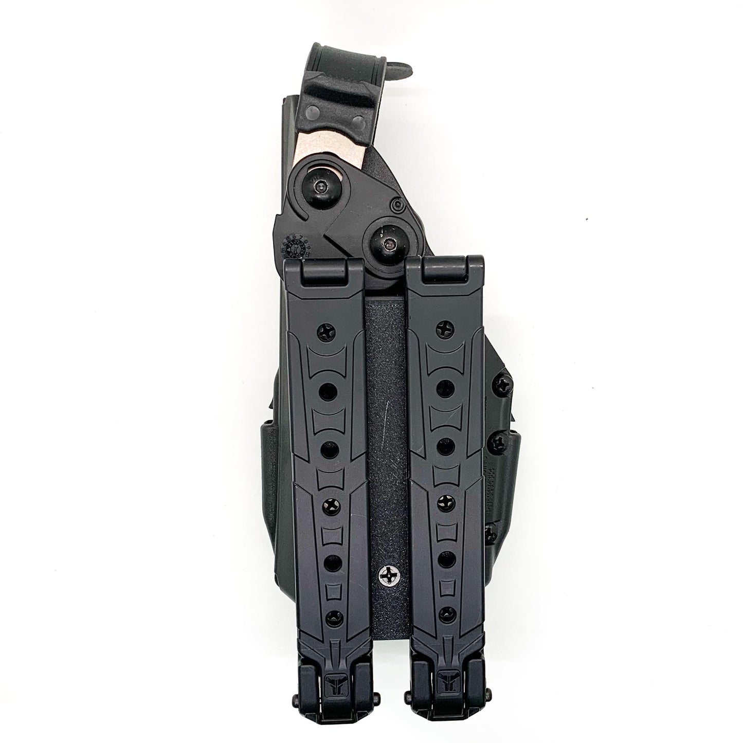 For the best Molle Adapter designed to fit the Safariland Taser 7 holster, shop Four Brothers holsters. Adjustable cant, 2-row molle vest width, designed to hold the holster close or tight to the chest. Made in the USA 