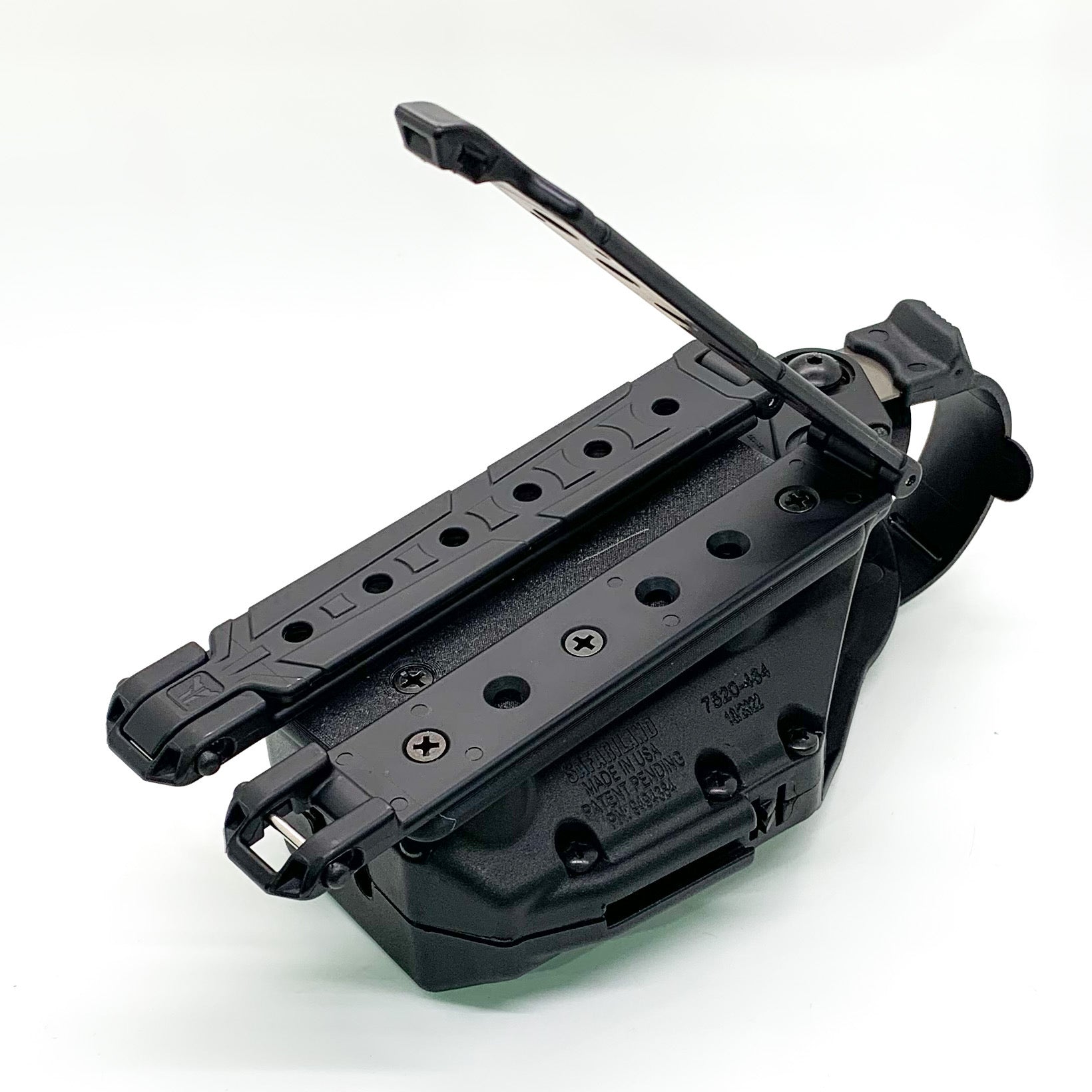 For the best Molle Adapter designed to fit the Safariland Taser 7 holster, shop Four Brothers 4BROS Holsters. Adjustable cant.  Proudly made in the USA.