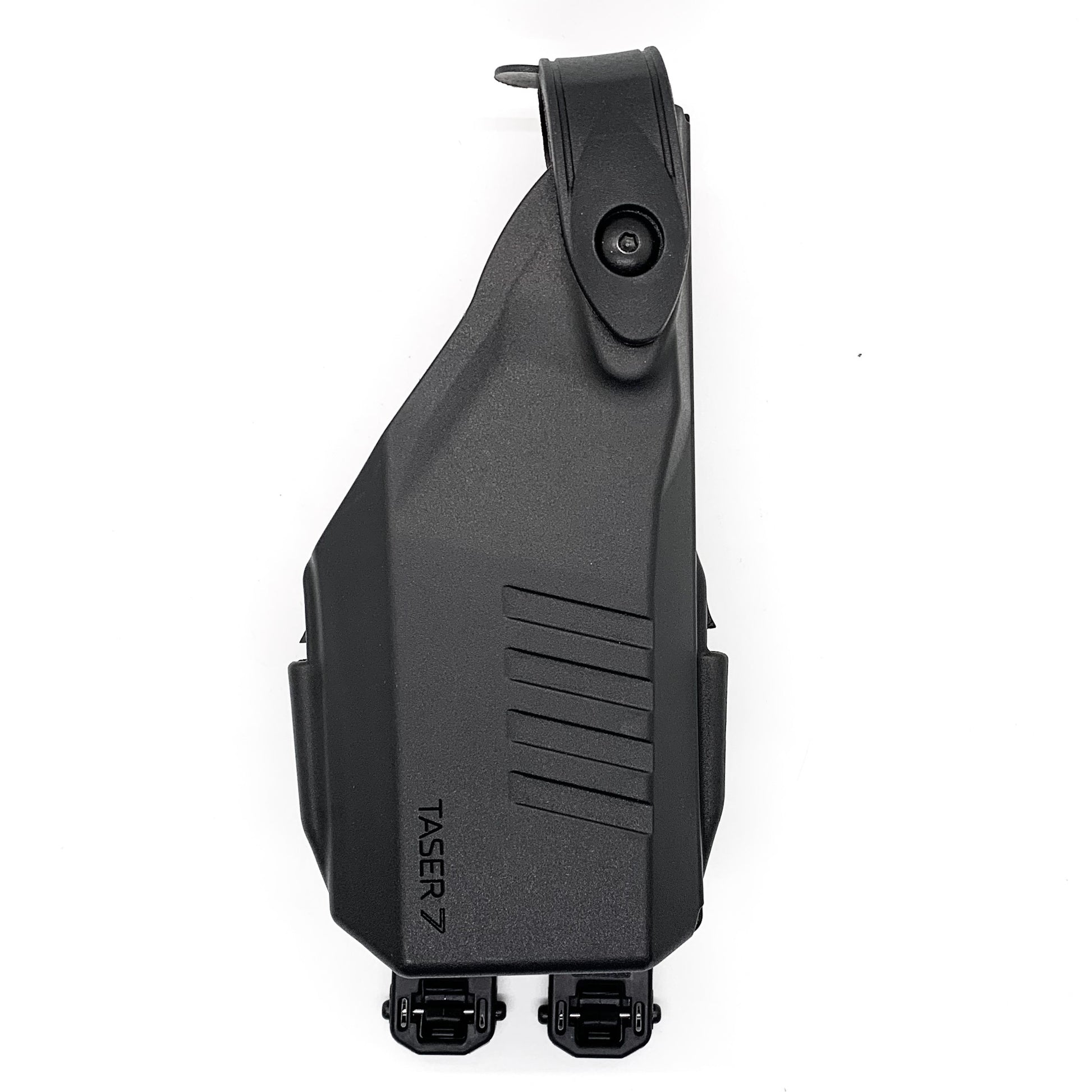 For the best Molle Adapter designed to fit the Safariland Taser 7 holster, shop Four Brothers 4BROS Holsters. Adjustable cant.  Proudly made in the USA.