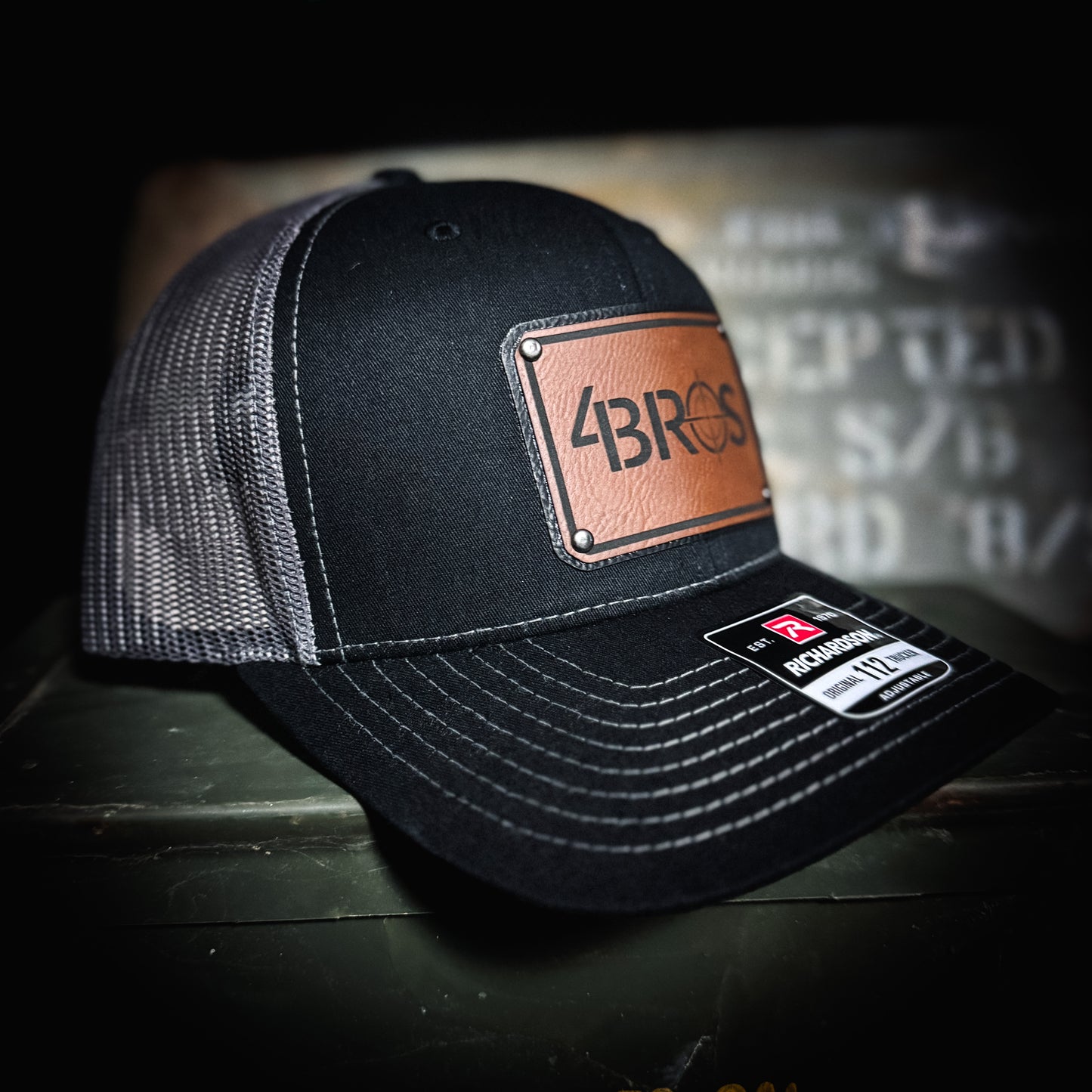 The 4Bros Trucker hat isn't your most expensive, stay at home, clean for the weekend hat. It is intended to be your everyday hat, just like our holsters. Take it with you everywhere. The more wear it has and the dirtier it gets, the better it looks. 4Bros Laser Engraved Leather Logo, Comfort fit, and Snapback closure.