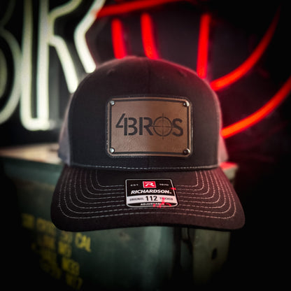 The 4Bros Trucker hat isn't your most expensive, stay at home, clean for the weekend hat. It is intended to be your everyday hat, just like our holsters. Take it with you everywhere. The more wear it has and the dirtier it gets, the better it looks. 4Bros Laser Engraved Leather Logo, Comfort fit, and Snapback closure.