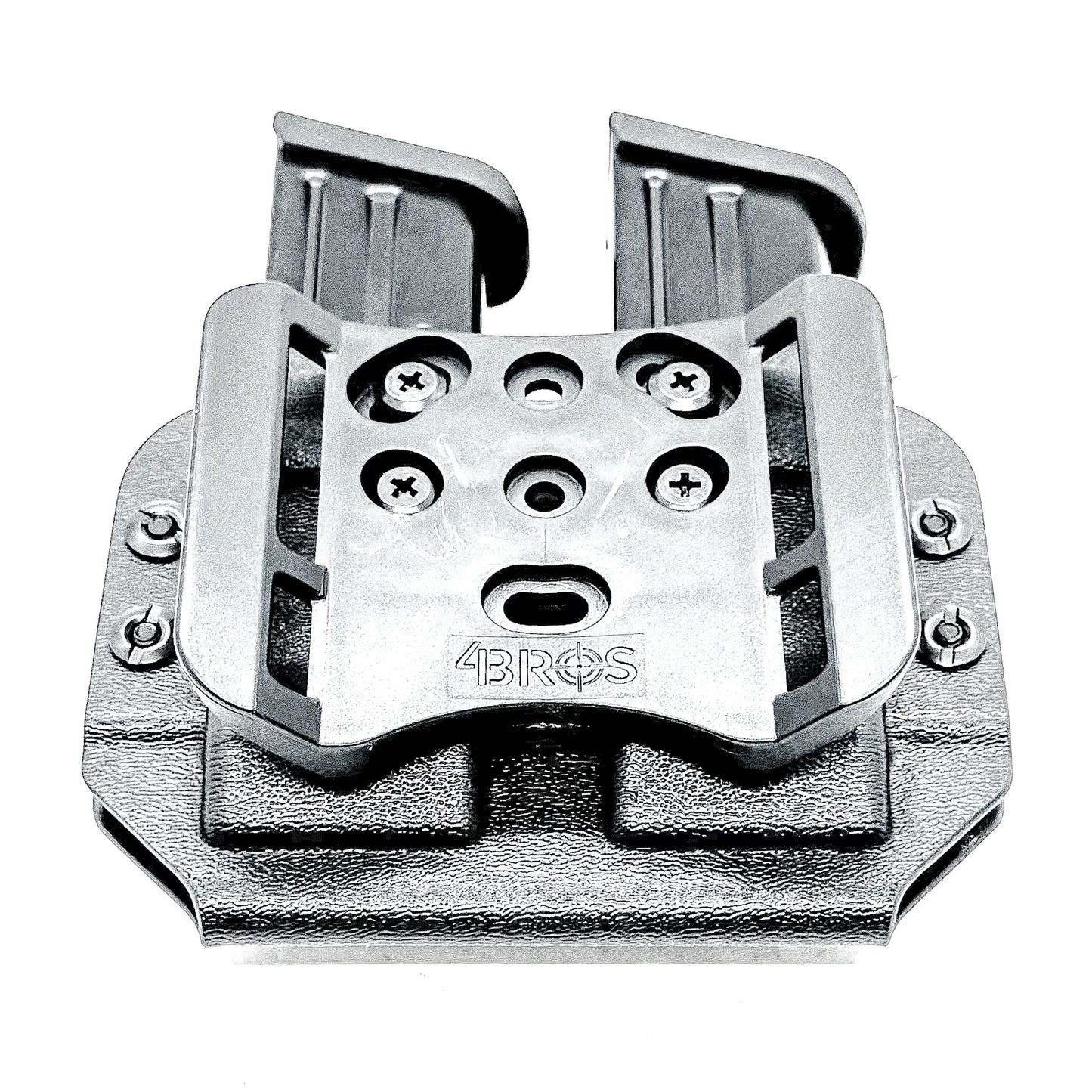 Durable OWB dual magazine holster, fits 9mm and .40 S&W mags from Glock, Sig, Staccato, and more.