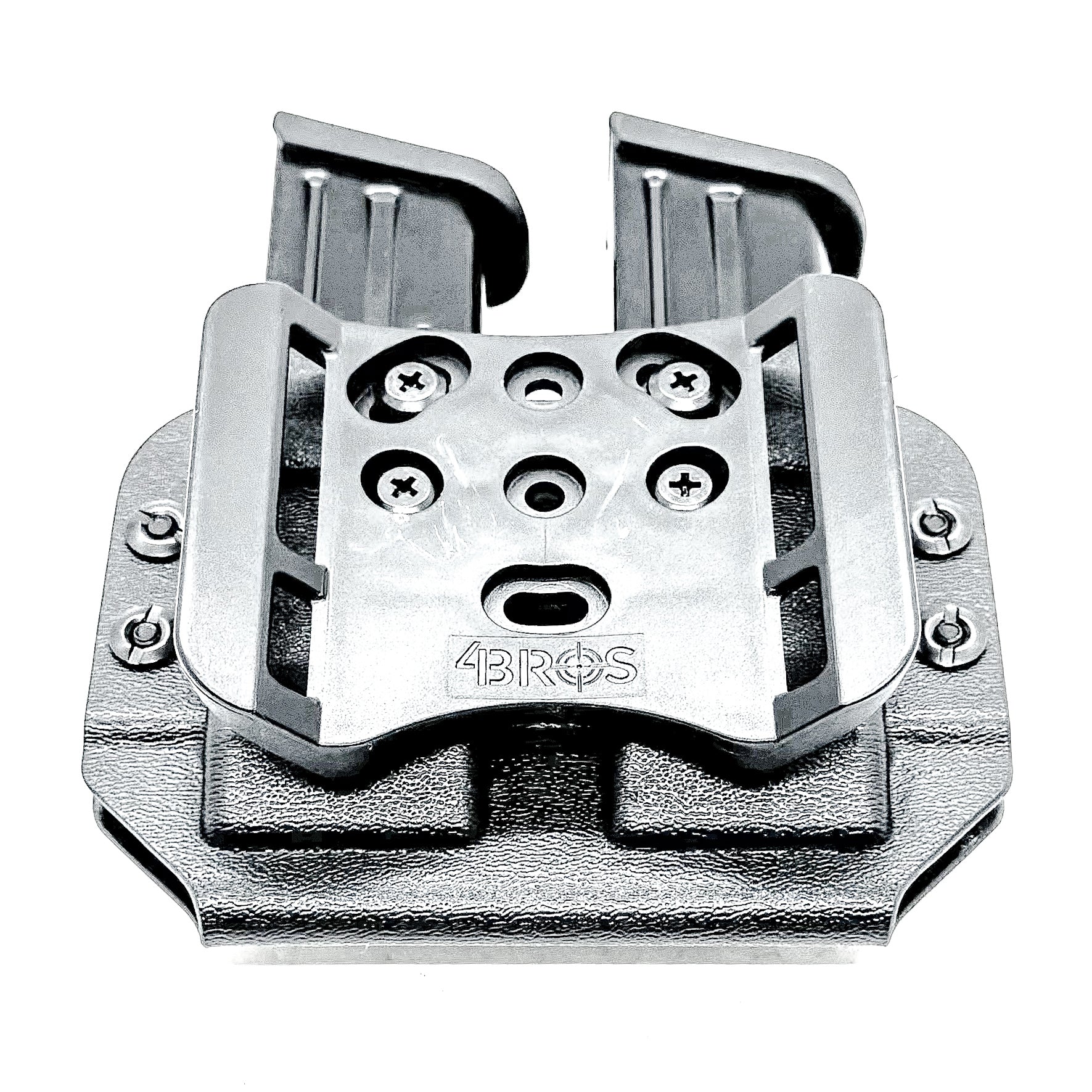 Durable OWB dual magazine holster, fits 9mm and .40 S&W mags from Glock, Sig, Staccato, and more.