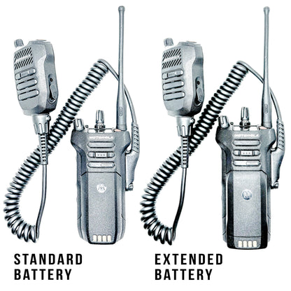 Motorola APX N70 Radio standard battery versus extended battery