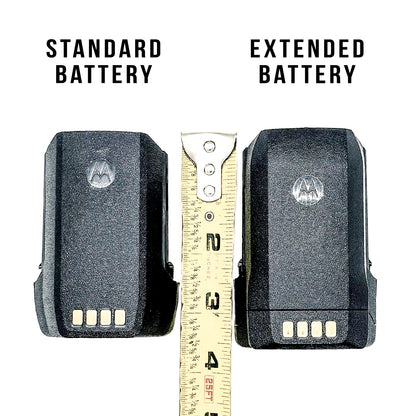 Motorola APX N70 Radio standard battery versus extended battery