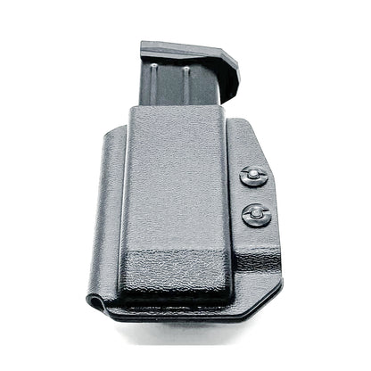 Black Inside Waistband IWB AIWB Arex Delta 9mm magazine carrier or holster from Four Brothers 4Bros Holsters. Made in the USA