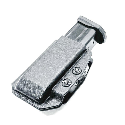 Black Inside Waistband IWB AIWB Arex Delta 9mm magazine carrier or holster from Four Brothers 4Bros Holsters. Made in the USA