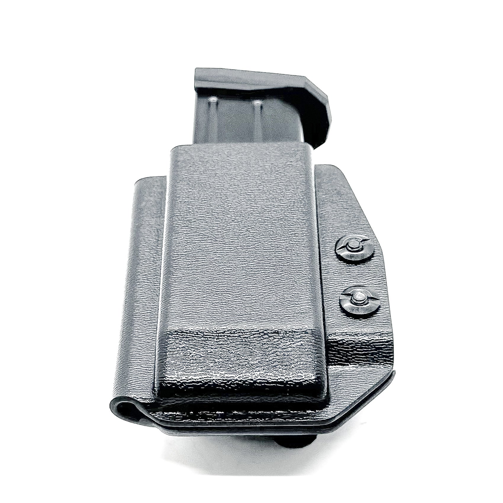 Black Inside Waistband IWB AIWB Arex Delta 9mm magazine carrier or holster, from Four Brothers 4Bros Holsters.  Made in the USA