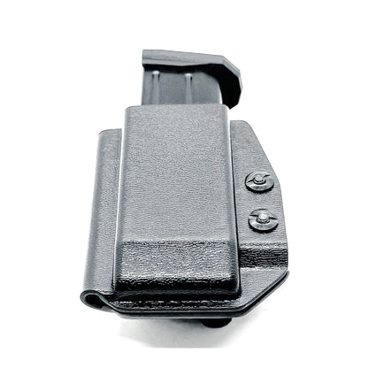 Black Inside Waistband IWB AIWB Arex Delta 9mm magazine carrier or holster, from Four Brothers 4Bros Holsters.  Made in the USA
