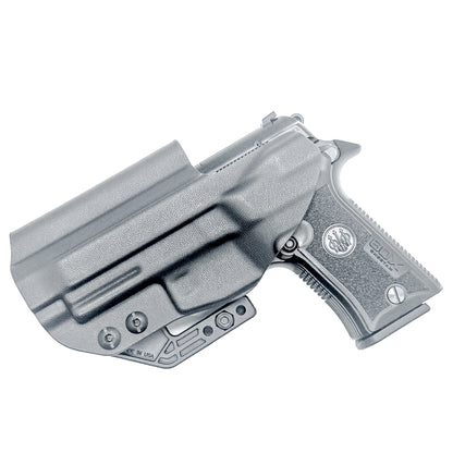 Black Beretta 80X Cheetah inside waistband holster with adjustable retention, red dot clearance, and Modwing compatibility.