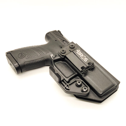 For the best, Inside Waistband IWB Holster designed to fit the CZ P-10, shop Four Brothers Holsters. Adjustable retention and cant. Minimal material and smooth edges to reduce printing C P10 C P 10 C P10C CZ-USA Made in the USA 