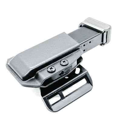 Black  Outside Waistband magazine carrier for the Canik TP9 9mm magazines from Four Brothers Holsters.