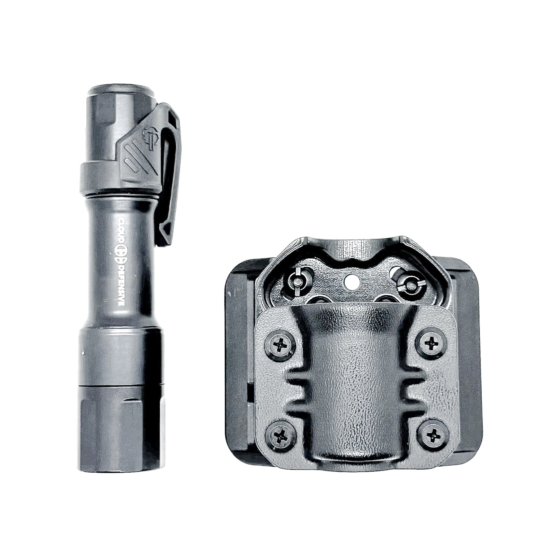 Kydex Outside Waistband and Molle Compatible carrier designed exclusively for the Cloud Defensive MCH-HC light, shop Four Brothers Holsters.