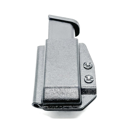 Black Inside Waistband IWB AIWB universal magazine carrier, holster, & pouch for the 9mm & 40 magazines from Four Brothers Holsters. Made in the USA
