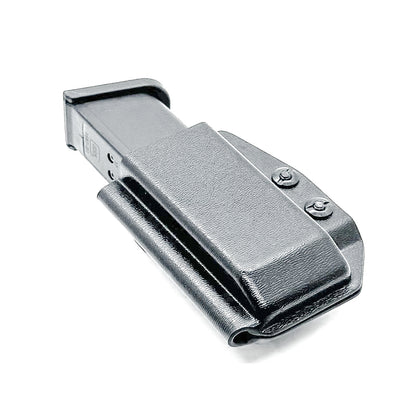 Black Inside Waistband IWB AIWB universal magazine carrier, holster, & pouch for the 9mm & 40 magazines from Four Brothers Holsters. Made in the USA