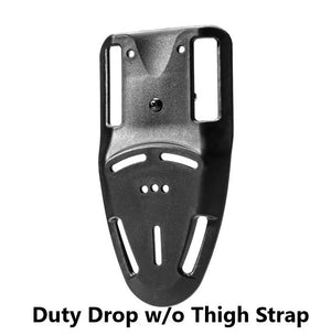 Outside Waistband Competition and Duty Holster designed to fit the Full Size and Carry P320 series with Streamlight TLR-1 and TLR-1HL weapon mounted light and Align Tactical Thumb Rest Takedown Lever. The holster will accommodate the M17, M18, Carry, Compact, & X-Five models with our competition belt mounting options.