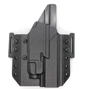 For the best. most comfortable and easily concealable outside the waistband OWB Kydex pancake style holster for the Springfield Echelon with the Streamlight TLR-7 or TLR-7A, shop Four Brothers Holsters. Open Muzzle, Full Sweat Guard, Adjustable retention, Optic and Red Dot ready. Made in USA. Quick & Fast Shipment
