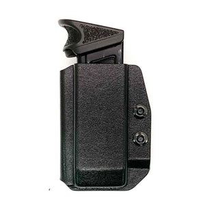 For the best, Inside Waistband IWB AIWB H&K VP9 and VP40 magazine carrier, holster, & pouch for the Sig P320, P365, P365XL, Glock 17, 17L, 19, 22, 23, 26, 27, 34, 35, 45, 31, 32, 33, .357 Sig, 9mm & 40 Walther, Smith & Wesson, Arex, and 509, 509T, LS EDGE FN magazines, shop Four Brothers Holsters. 4BROS, Made in USA.