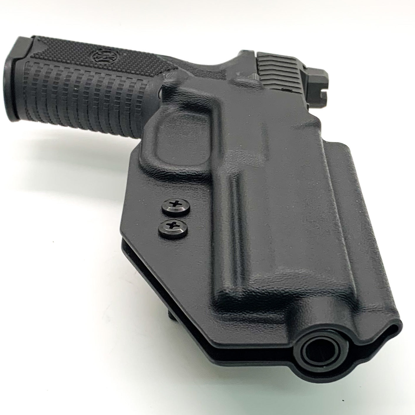 Best Outside Waistband Taco Style Holster for the FN 509 standard and 509 Tactical versions with the Apex 5.00" Slide and FN 509 LS Edge Made from .080" Thermoplastic for durability Adjustable retention High sweat guard standard, medium and low height available on request. 