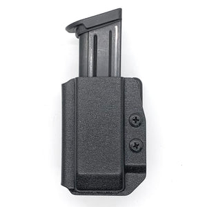 For the best, most comfortable, and rugged Kydex OWB Outside Waistband magazine pouch for FN 509 9mm shop Four Brothers Holsters.  Suitable for belt widths of 1 1/2", 1 3/4". 2" & 2 1/2" Adjustable retention and cant outside waist carrier holster Sig P320, Glock 9mm & 40, Ruger, Walther, Smith & Wesson, FN