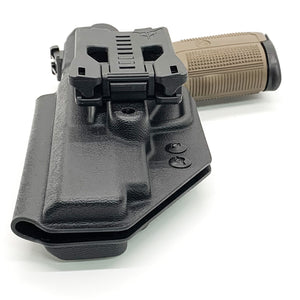 For the BEST Outside Waistband taco style holster designed to fit the FN America Five-seveN  pistol, shop Four Brothers Holsters.  Featuring adjustable retention and cant, and smooth edges for reduced printing this holster is formed from .080" thermoplastic for durability and comfort  Proudly Made in the USA 57 5.7