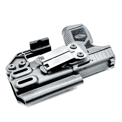 Precision-fit FN Reflex IWB holster with adjustable retention, convertible hand orientation, and durable .093" Kydex. Made in the USA