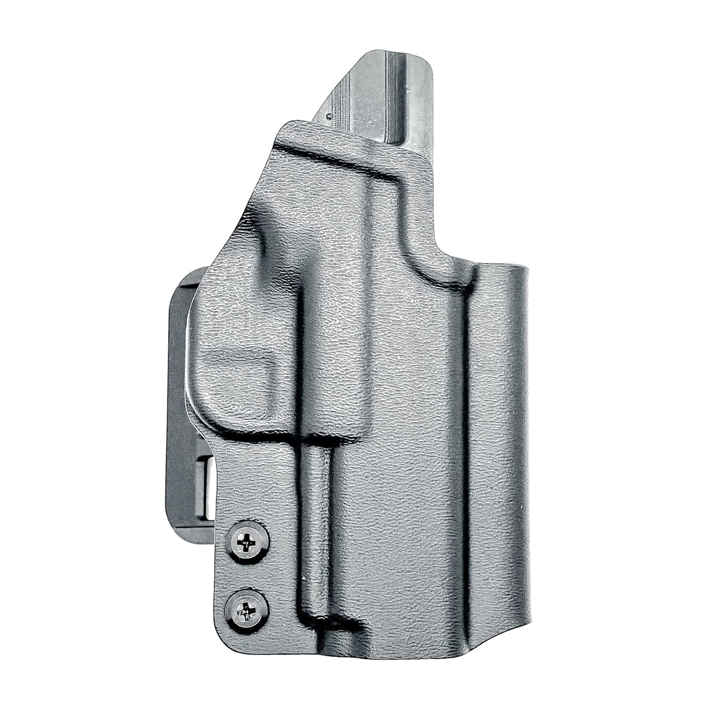 Precision-molded FN Reflex OWB holster with adjustable retention, mid-height sweat guard, and durable .093" thermoplastic. Made in the USA.