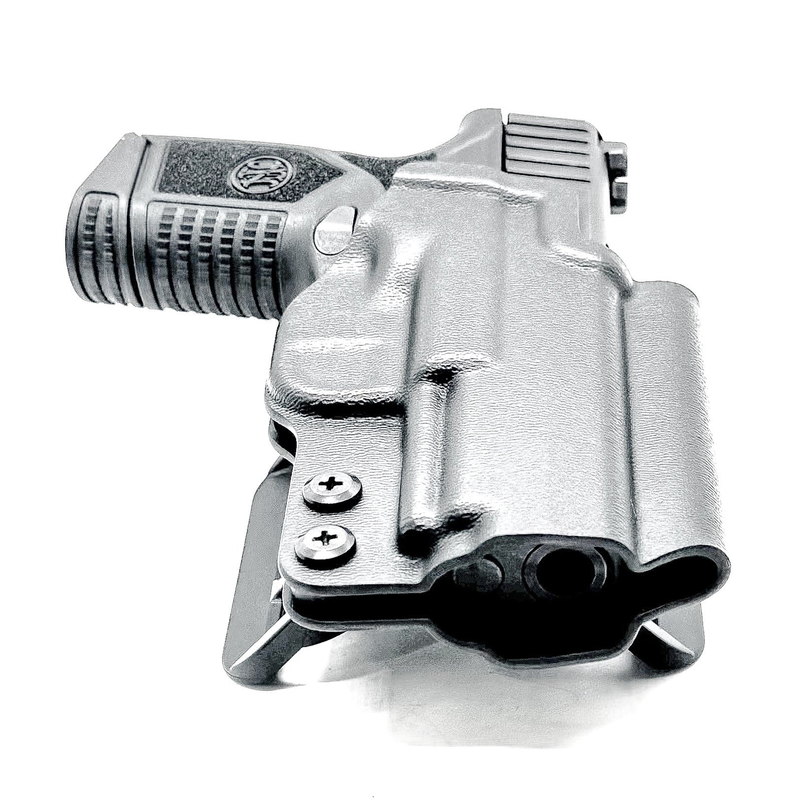 Precision-molded FN Reflex OWB holster with adjustable retention, mid-height sweat guard, and durable .093" thermoplastic. Made in the USA.