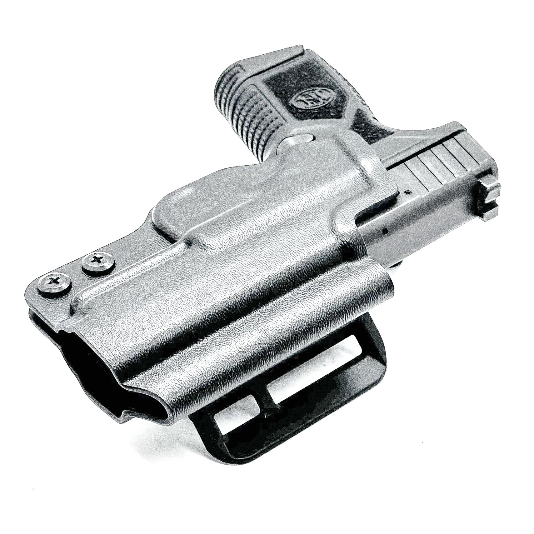 Precision-molded FN Reflex OWB holster with adjustable retention, mid-height sweat guard, and durable .093" thermoplastic. Made in the USA.