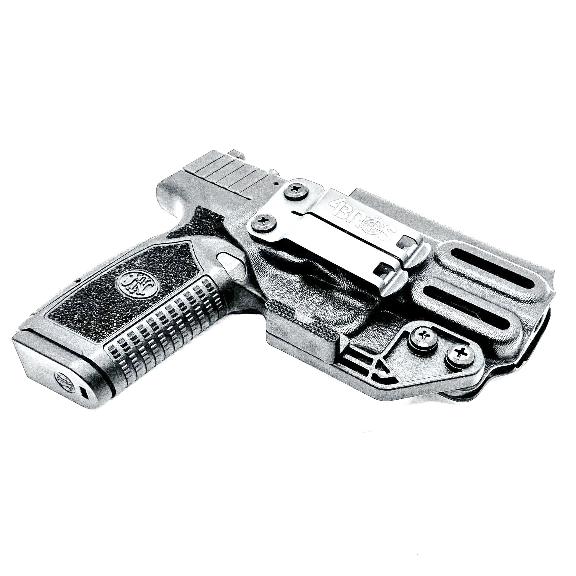 Black, Right Hand Inside Waistband (IWB) Holster for the FN Reflex XL MRD with a Monoblock and Modwing