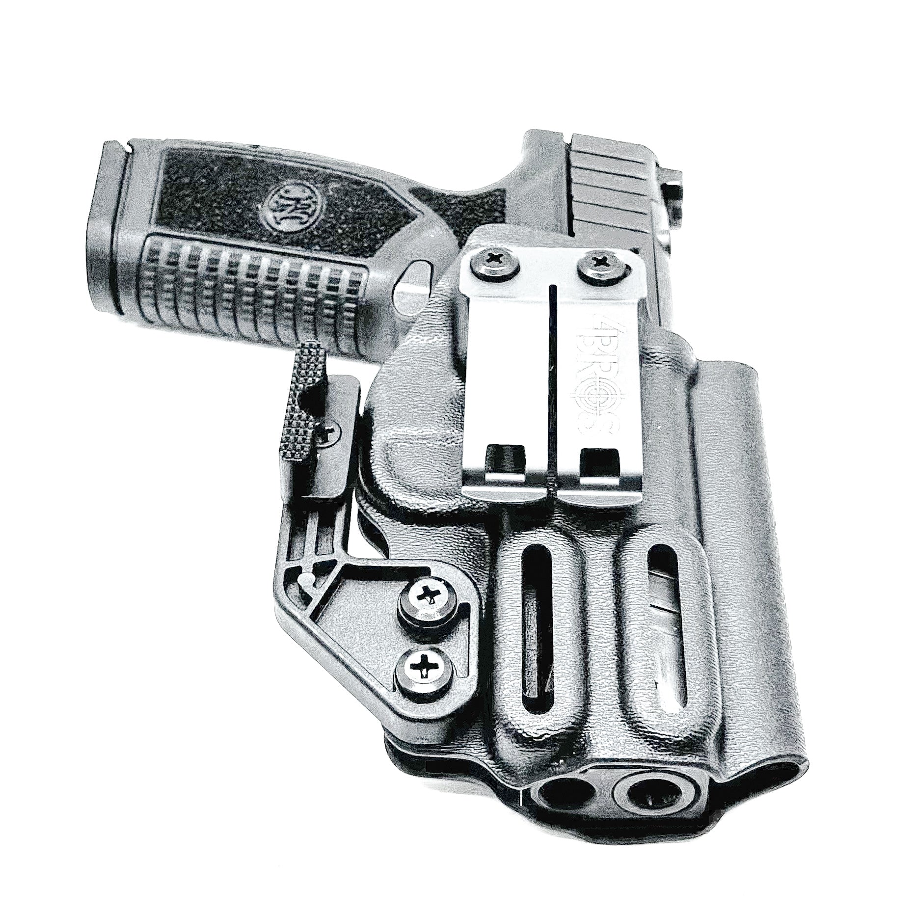 Black, Right Hand Inside Waistband (IWB) Holster for the FN Reflex XL MRD with a Monoblock and Modwing